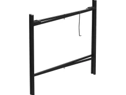 Pöydät<Beliani Sivupoyta Metalli Musta/Luonnonvari Vienna