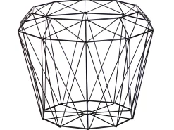 Shop Beliani Sivupoyta Metalli Säilytystila Musta Elida