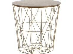 Pöydät<Beliani Sivupoyta Metalli Säilytystila Kulta Lanark