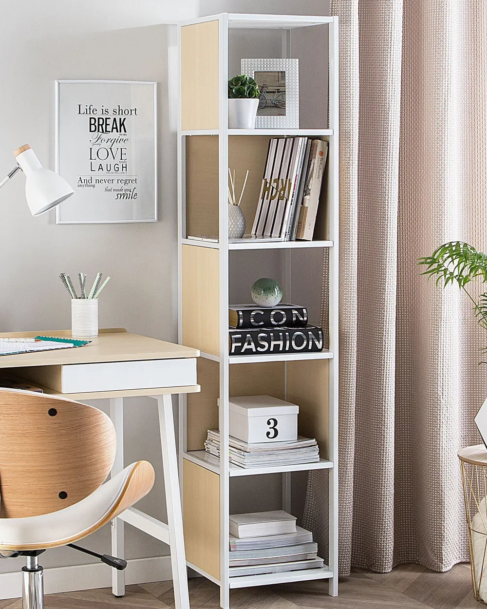 Pöydät<Beliani Sivupoyta Metalli Säilytystila Kulta Lanark