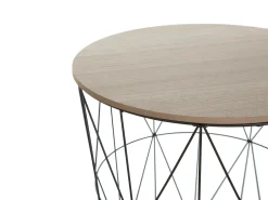 Outlet Beliani Sivupoyta Metalli Säilytystila Musta Lanark