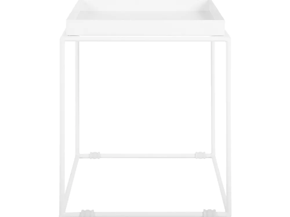 Store Beliani Sivupoyta Metalli Valkoinen Saxon