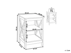 Online Beliani Sivupoyta Musta Foster