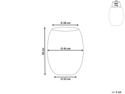 Pöydät<Beliani Sivupoyta Pieni Musta Uhana