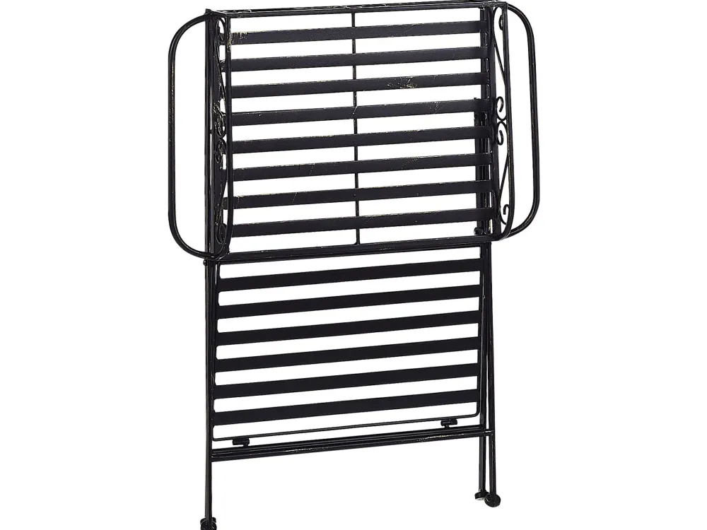 Cheap Beliani Sivupoyta Rauta Musta Ancud