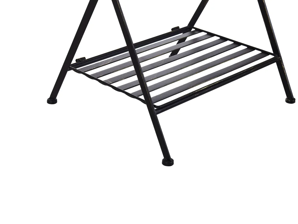 Cheap Beliani Sivupoyta Rauta Musta Ancud