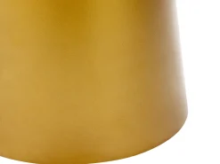 Pöydät<Beliani Sivupoyta Rauta Musta/Kulta Kerang