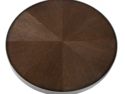 Pöydät<Beliani Sivupoyta Tumma Puu/Hopea Ramona