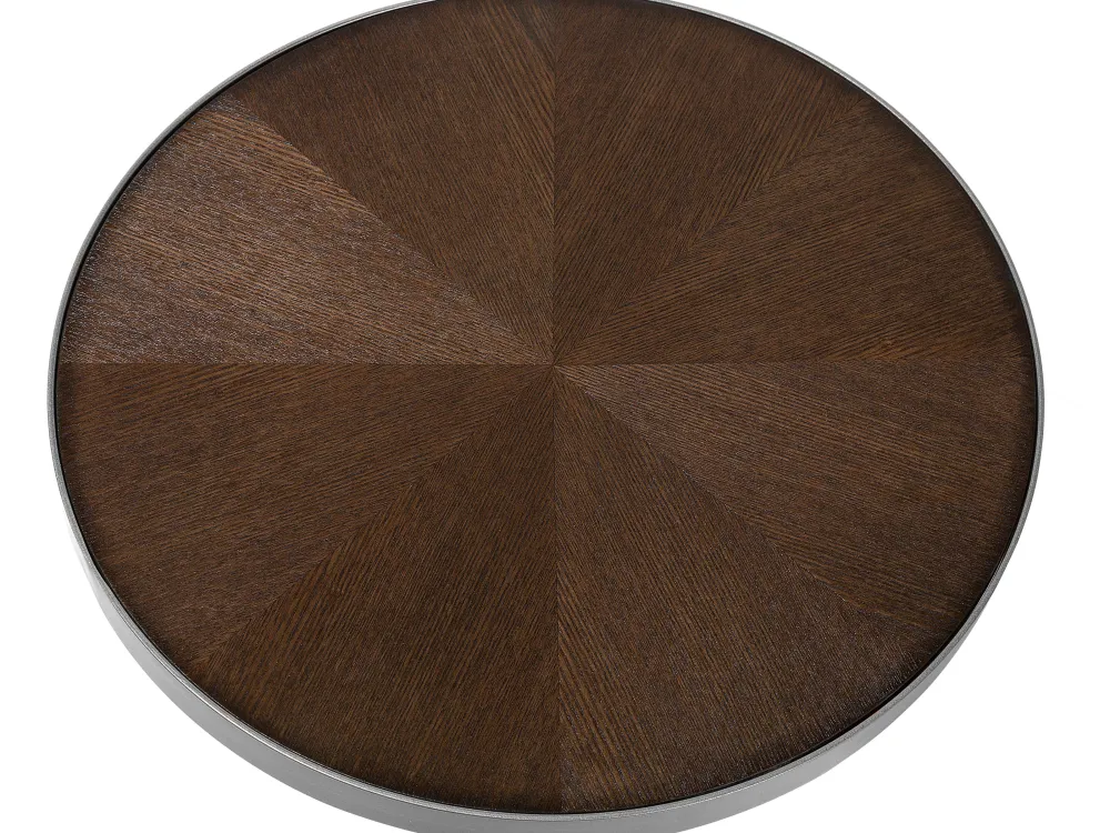 Pöydät<Beliani Sivupoyta Tumma Puu/Hopea Ramona