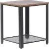 Pöydät<Beliani Sivupoyta Tumma Puu/Musta Aston