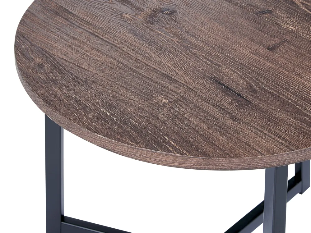 Hot Beliani Sivupoyta Tumma Puu/Musta Tippo