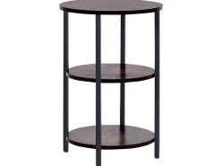 Clearance Beliani Sivupoyta Tumma Puu/Musta Tolar