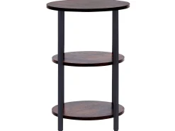 Clearance Beliani Sivupoyta Tumma Puu/Musta Tolar