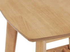 Pöydät<Beliani Sivupoyta Vaalea Puu Tulare