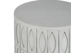 Pöydät<Beliani Sivupoyta Vaaleanharmaa Deara