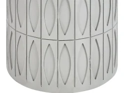 Pöydät<Beliani Sivupoyta Vaaleanharmaa Deara