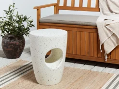 Pöydät<Beliani Sivupoyta Valkoinen Edolo