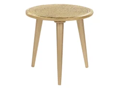 Shop Beliani Sivupoytasetti Mangopuu Kulta 2 Kpl Narra