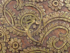 New Beliani Sivupoytasetti Mangopuu Tumma Puu/Kulta 2 Kpl Chanpi