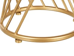 Best Beliani Sivupoytasetti Peililasitasolla Rauta Kulta 2 Kpl Twist