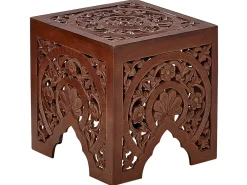 Discount Beliani Sivupoytasetti Tumma Puu 2 Kpl Shukur