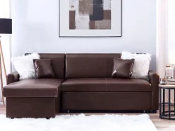 Online Beliani Sivupoytasetti Tumma Puu/Musta 2 Kpl Dixie