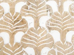 Pöydät<Beliani Sivupoytasetti Vaalea Mangopuu 2 Kpl Hursi