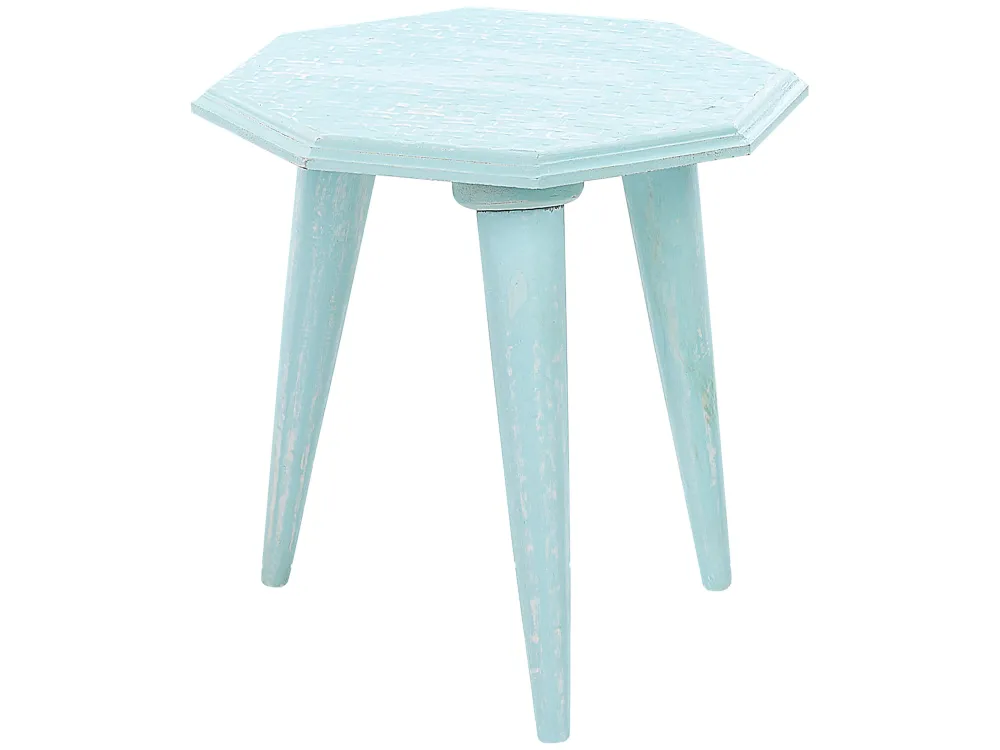 Fashion Beliani Sivupoytasetti Vaaleansininen 2 Kpl Kanri