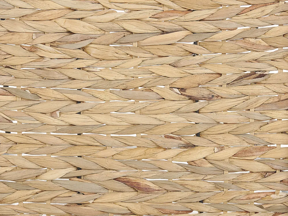 Best Sale Beliani Sivupoytasetti Vesihyasintti Luonnonvari/Musta 3 Kpl Hawi