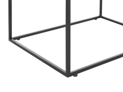 Best Sale Beliani Sivupoytasetti Vesihyasintti Luonnonvari/Musta 3 Kpl Hawi