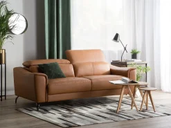 Sohvat<Beliani Sohva Nahkainen Ruskea Narwik