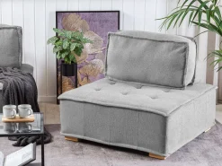 Nojatuolit<Beliani Sohvan Osa 1-Istuttava Harmaa Tibro