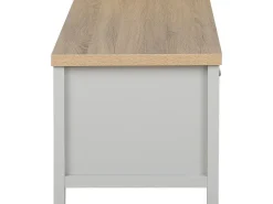 Pöydät<Beliani Sohvapoyta 2 Laatikkoa Vaaleanharmaa/Vaalea Puu Clio