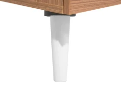 Online Beliani Sohvapoyta 2 Laatikkoa Vaalea Puu/Valkoinen Alloa