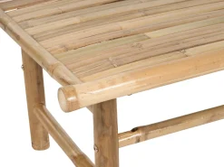 New Beliani Sohvapoyta Bambu Vaalea Puu Todi