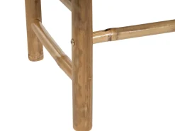 New Beliani Sohvapoyta Bambu Vaalea Puu Todi