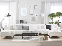 Store Beliani Sohvapoyta Harmaa Altos