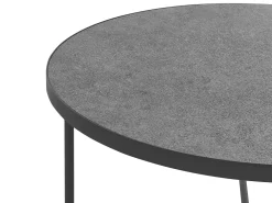 Pöydät<Beliani Sohvapoyta Iso Harmaa/Musta Melody