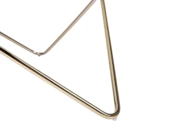 Cheap Beliani Sohvapoyta Lasitasolla Metalli Valkoinen/Kulta Meridian Ii