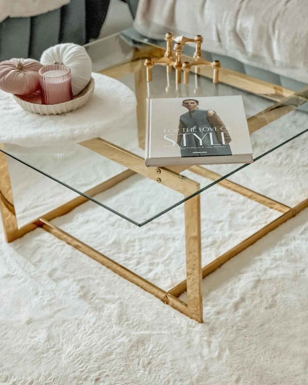 Best Sale Beliani Sohvapoyta Lasitasolla Metalli Kulta Crystal