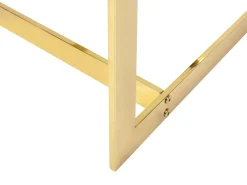 Best Sale Beliani Sohvapoyta Lasitasolla Metalli Kulta Crystal