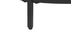 Pöydät<Beliani Sohvapoyta Lasitasolla Rauta Musta Birney