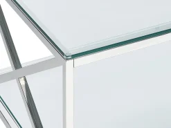 Hot Beliani Sohvapoyta Lasitasolla Ruostumaton Teras Hopea Audet