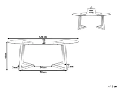 Online Beliani Sohvapoyta Lasitasolla Teras Hopea Fresno