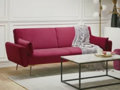 Cheap Beliani Sohvapoyta Marmorikuvio Beige/Musta Delano