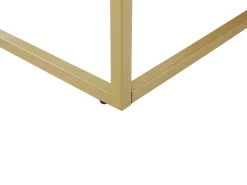 Pöydät<Beliani Sohvapoyta Marmorikuvio Musta/Kulta Delano