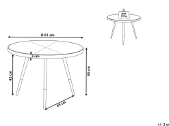 Cheap Beliani Sohvapoyta Marmorikuvio Valkoinen/Hopea Ramona
