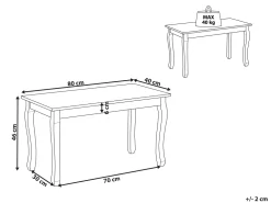 Shop Beliani Sohvapoyta Musta Snook