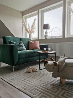 Pöydät<Beliani Sohvapoyta Pieni Vaalea Puu/Musta Melody