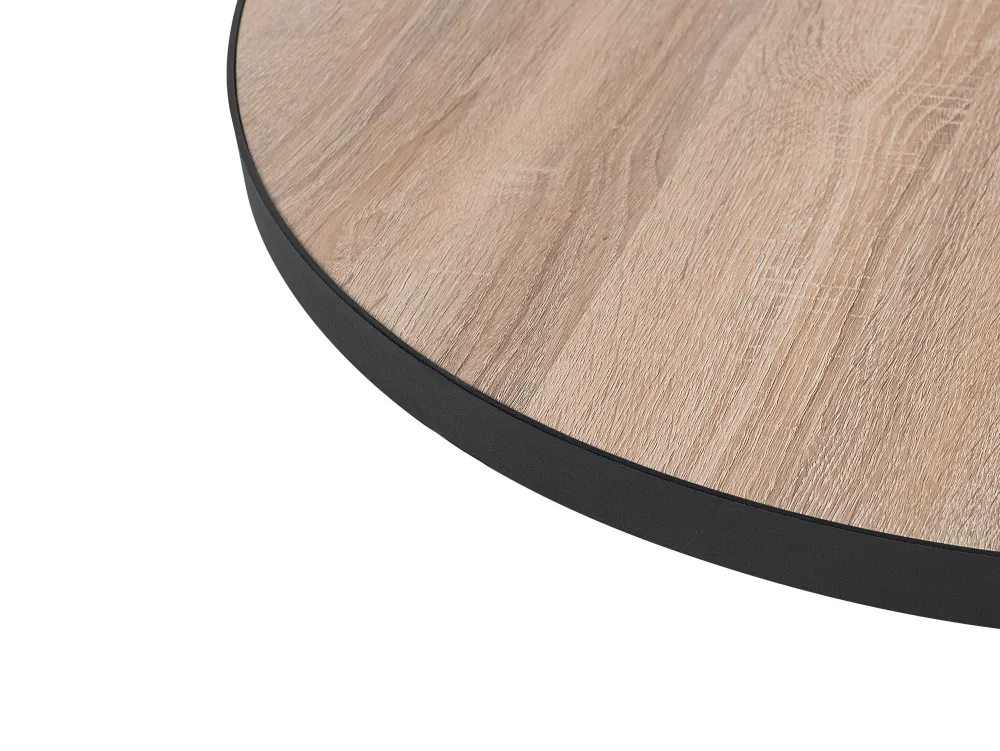 Pöydät<Beliani Sohvapoyta Pieni Vaalea Puu/Musta Melody